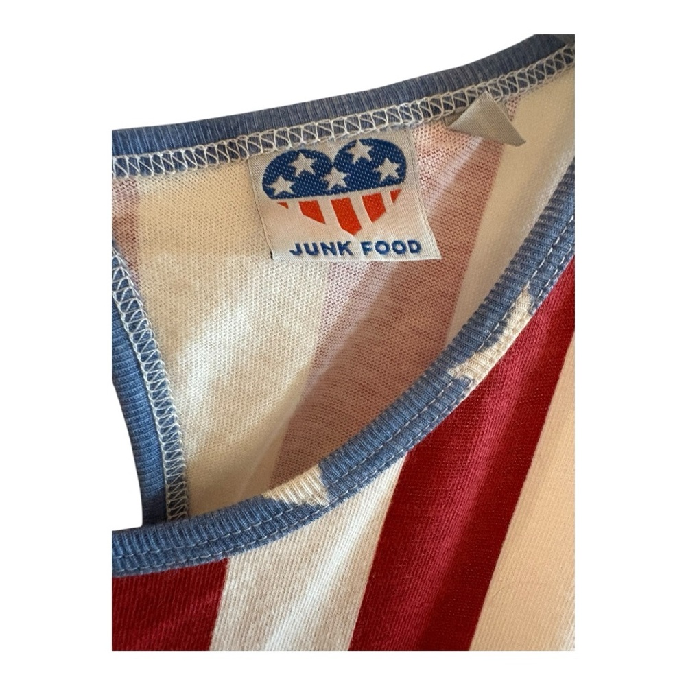Junk Food Red and White Striped Tank Top - Picture 5 of 9